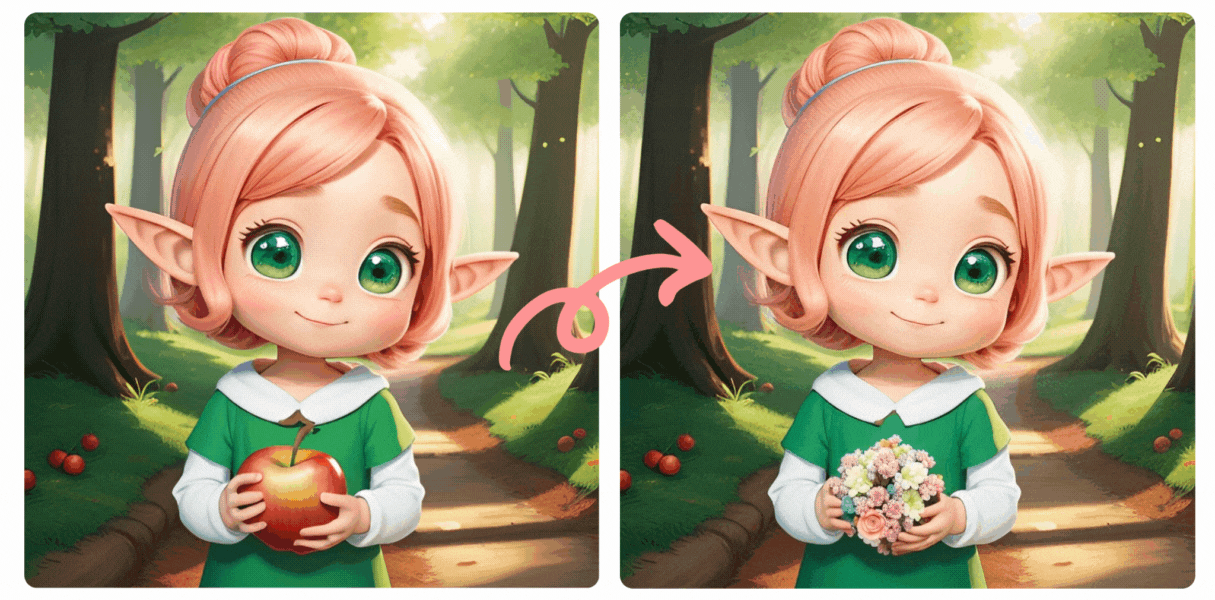 마이에딧 AI 부분 리터칭